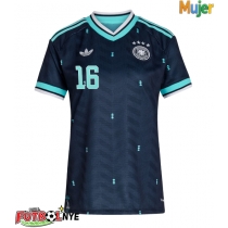 Camiseta Alemania Angelo Stiller #16 Visitante Equipación para mujer Mundial 2026 manga corta